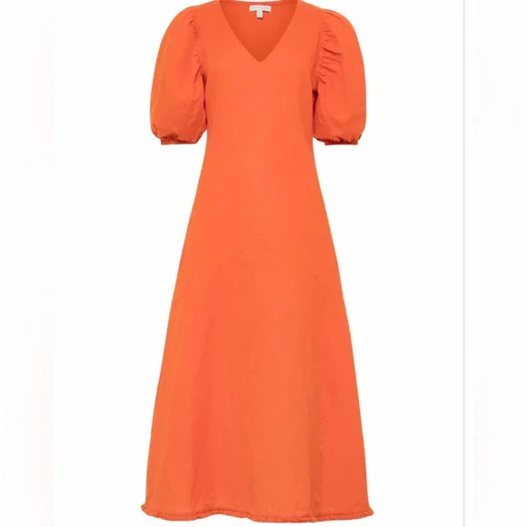 anna cate orange dress Anna Cate Cece Midi Hot Orange s